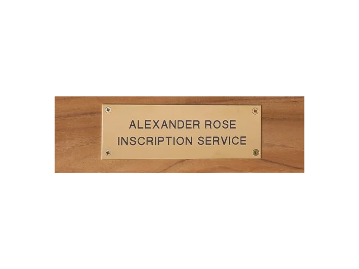 Alexander Rose Bench Engraving Service