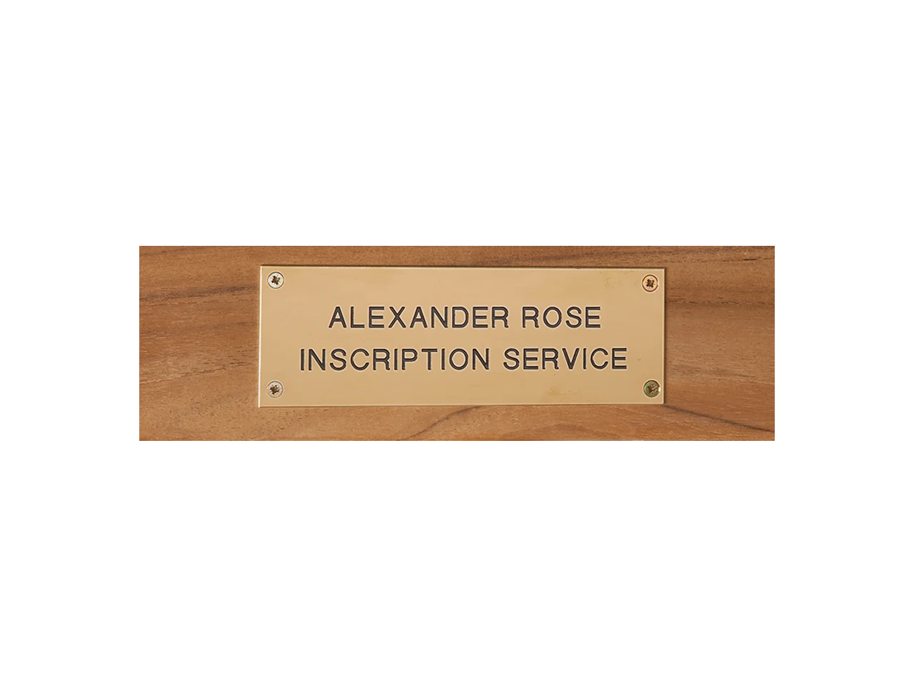 Alexander Rose Bench Engraving Service