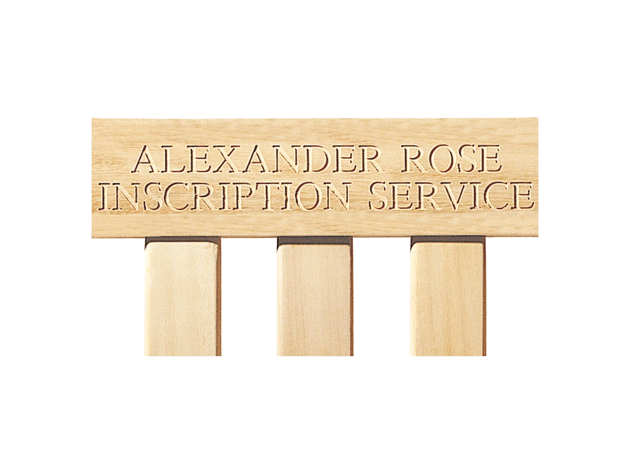 Alexander Rose Bench Engraving Service