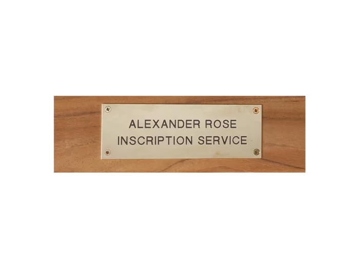 Alexander Rose Bench Engraving Service