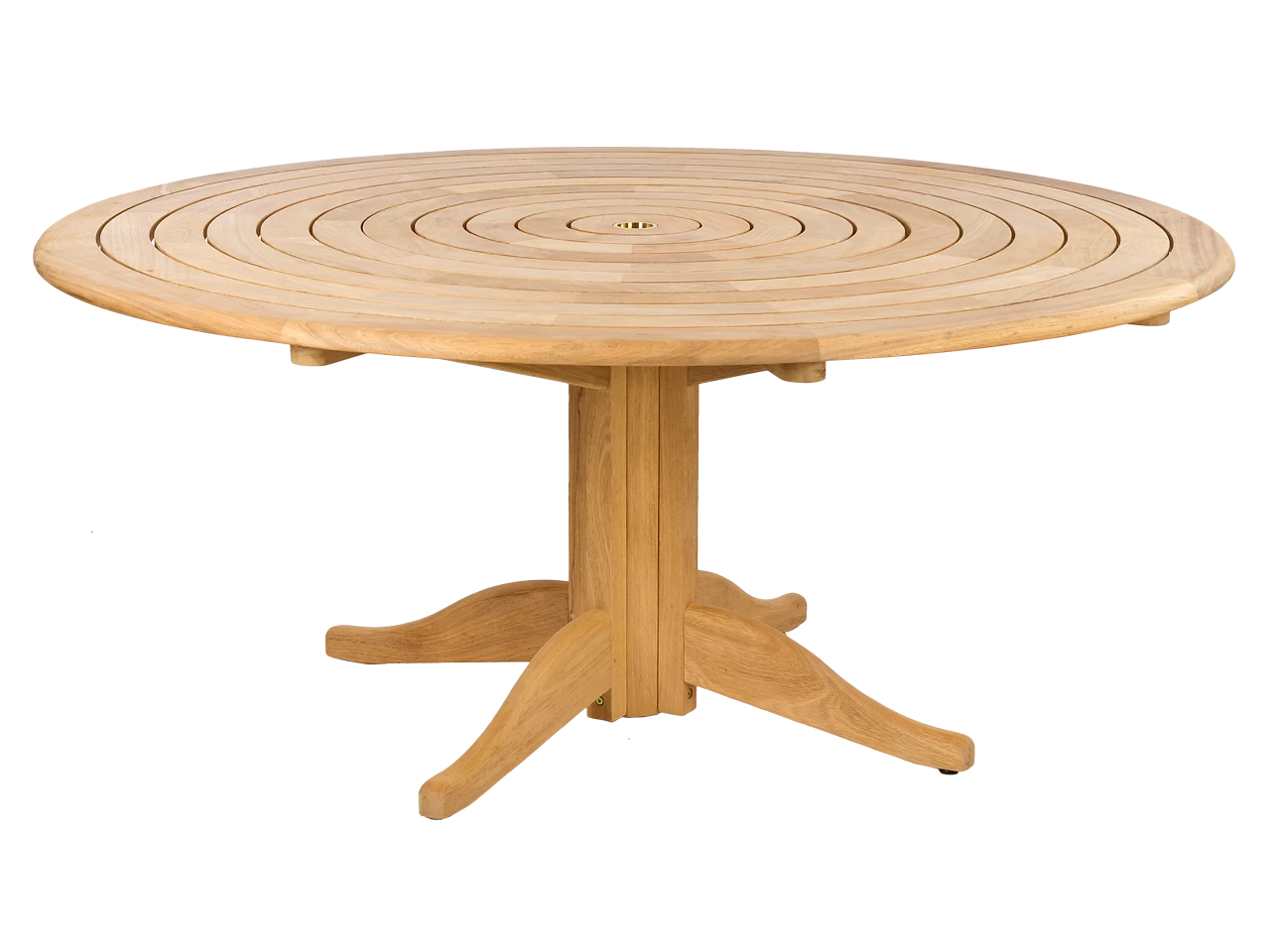 Roble Bengal Pedestal Table 1.75m with Lazy Susan