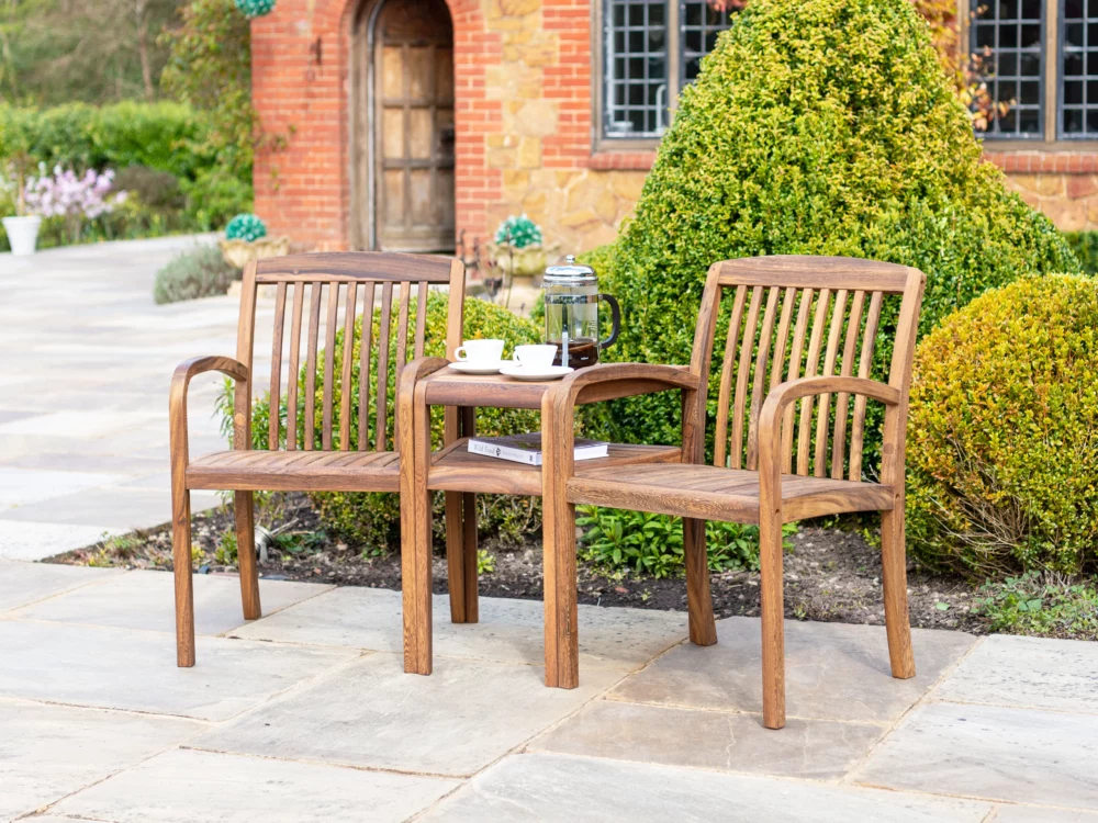 Alexander Rose Dark Acacia Bolney Companion set Luxury Hardwood Garden Furniture