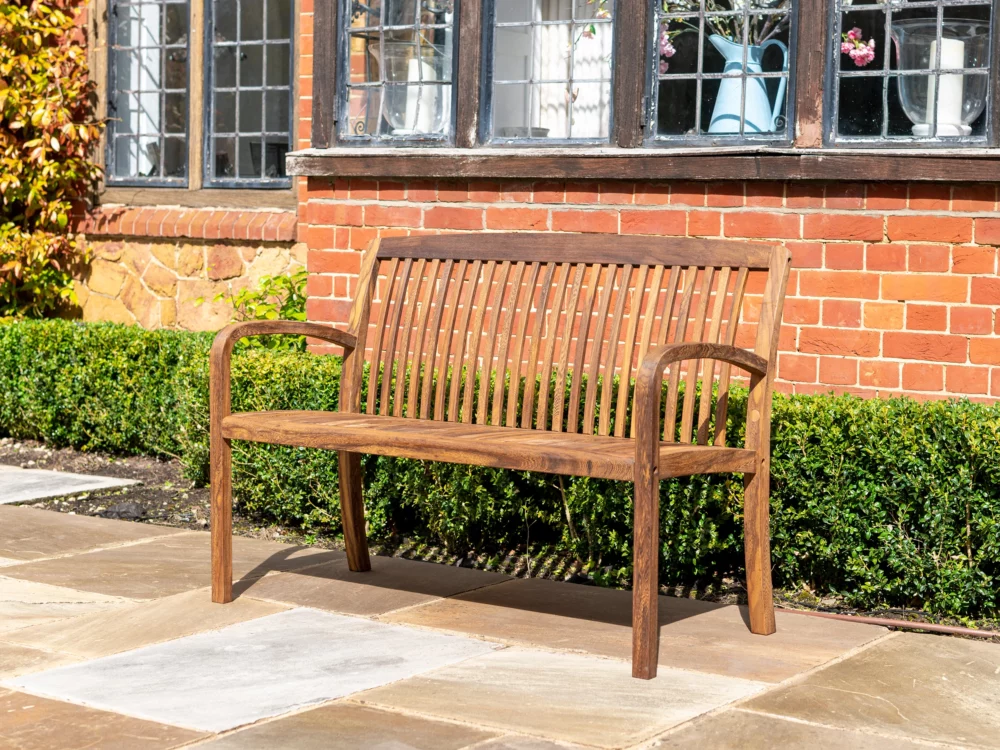 Alexander Rose Dark Acacia Bolney 4ft Bench Luxury Hardwood Garden Furniture