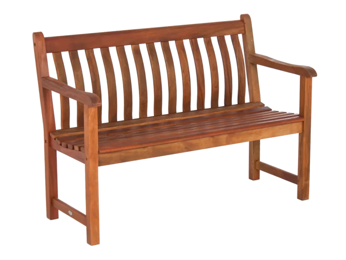 Alexander Rose Broadfield Oiled Mahogany Bench 4ft