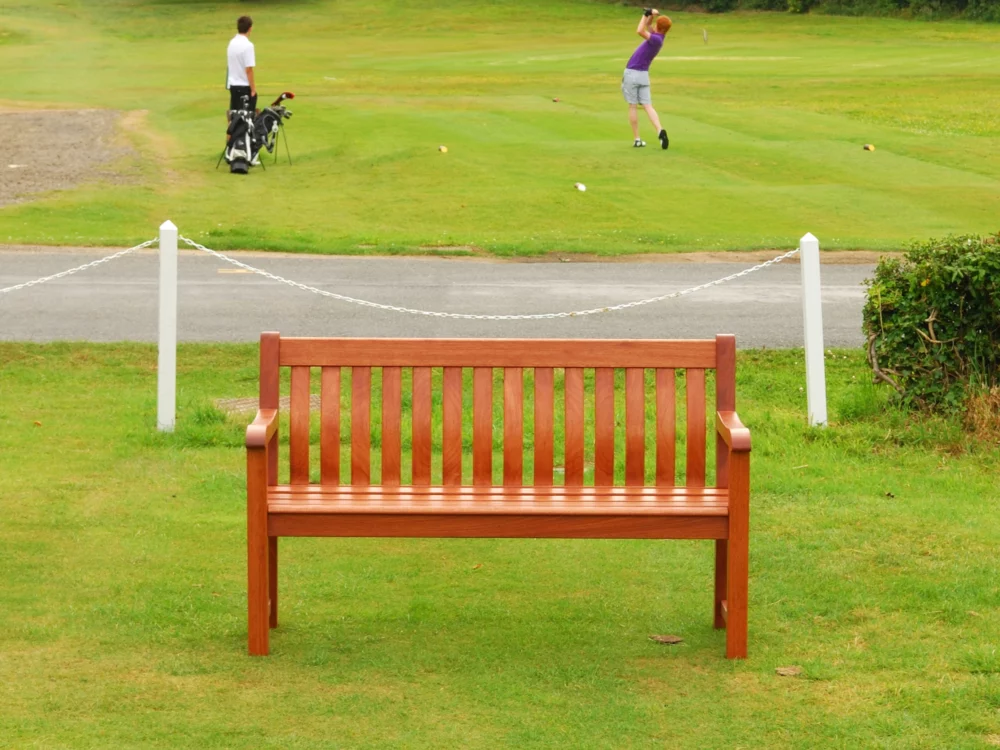 Alexander Rose Broadfield 4ft Oiled Mahogany Bench High Quality Hardwood Bench