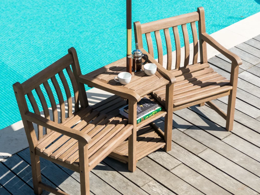 Alexander Rose Broadfield Chestnut Acacia Companion Set High Quality Hardwood Garden Furniture