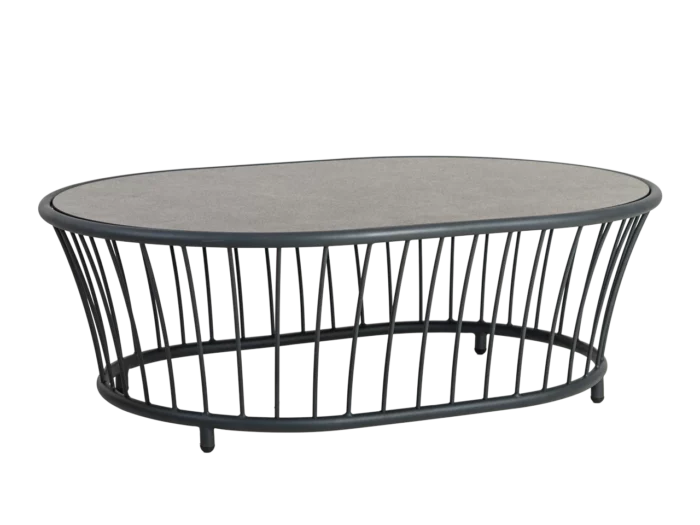 Alexander Rose Cordial Grey Coffee Table 1.2m x 0.85m w/ HPL Top