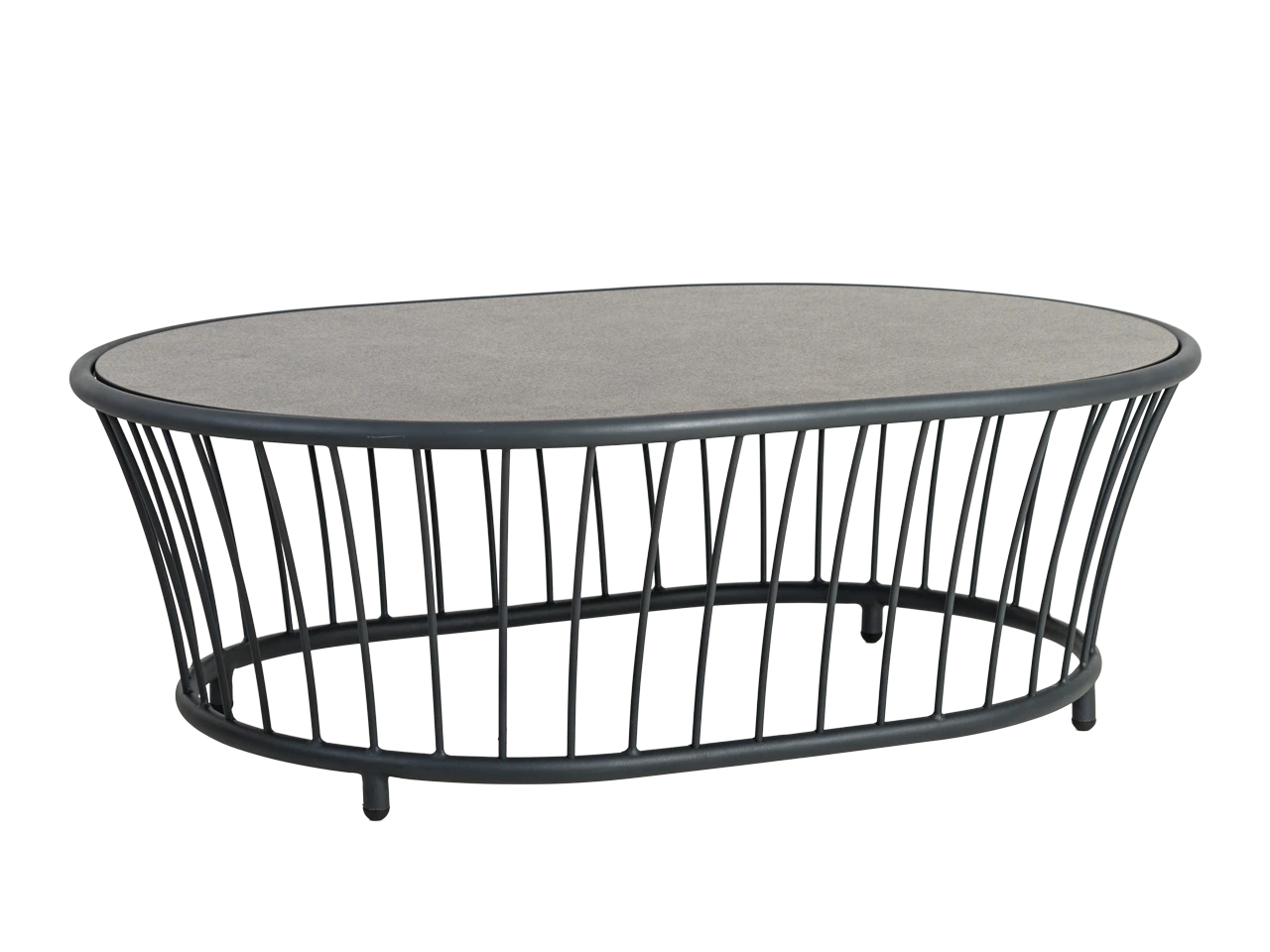 Alexander Rose Cordial Grey Coffee Table 1.2m x 0.85m w/ HPL Top