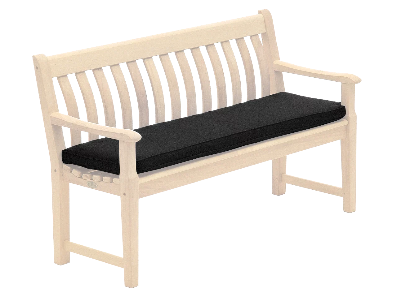Alexander Rose Charcoal Bench Cushion
