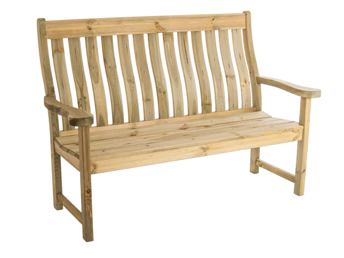 Alexander Rose Malu Pine High Back Bench 5ft