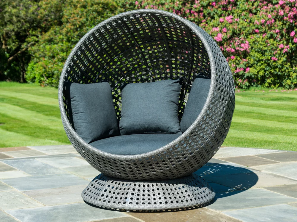 Alexander Rose Monte Carlo Hanging Chair on Base Luxury Rattan Garden Furniture