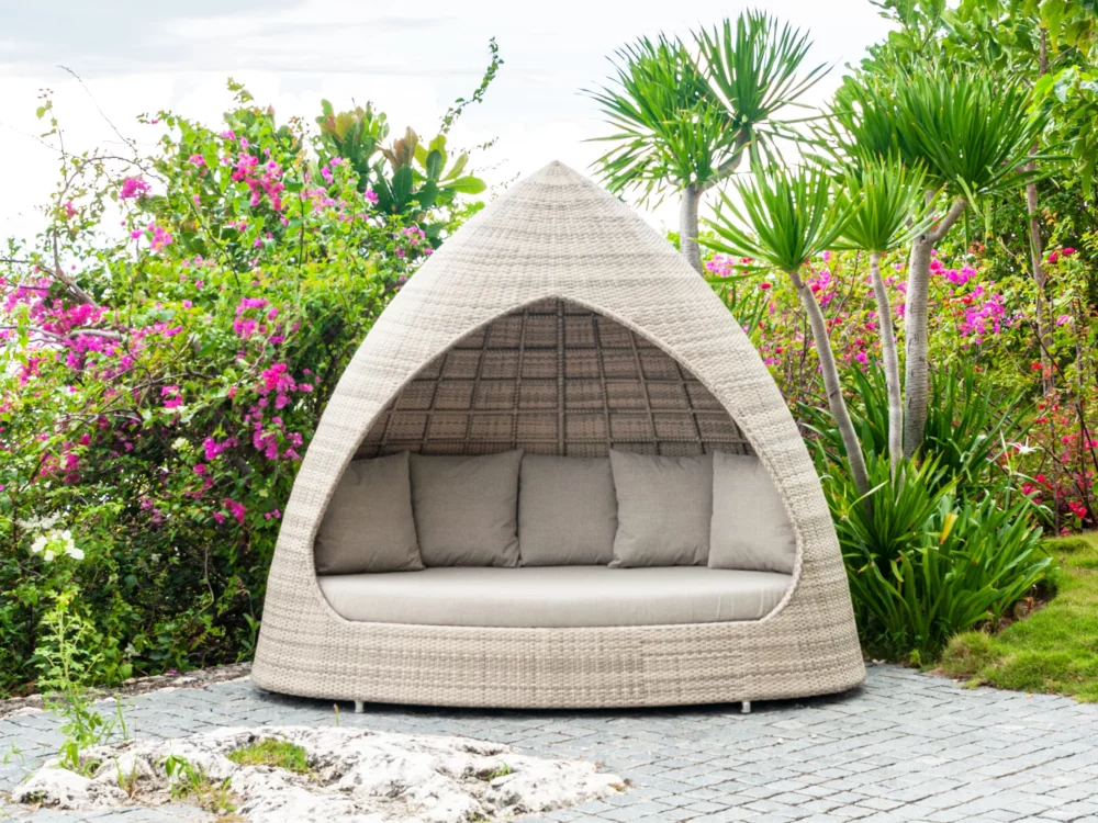 Alexander Rose Ocean Pearl Relax Hut Day Bed Luxury Rattan Garden Furniture