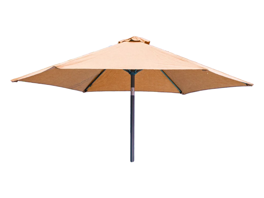 Alexander Rose Round Aluminium Parasol in Ochre