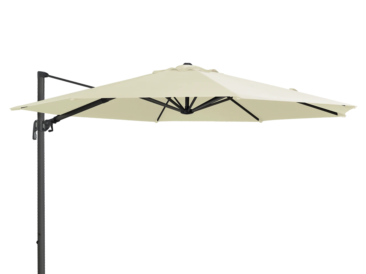 Alexander Rose Round Cantilever Parasol in Ecru