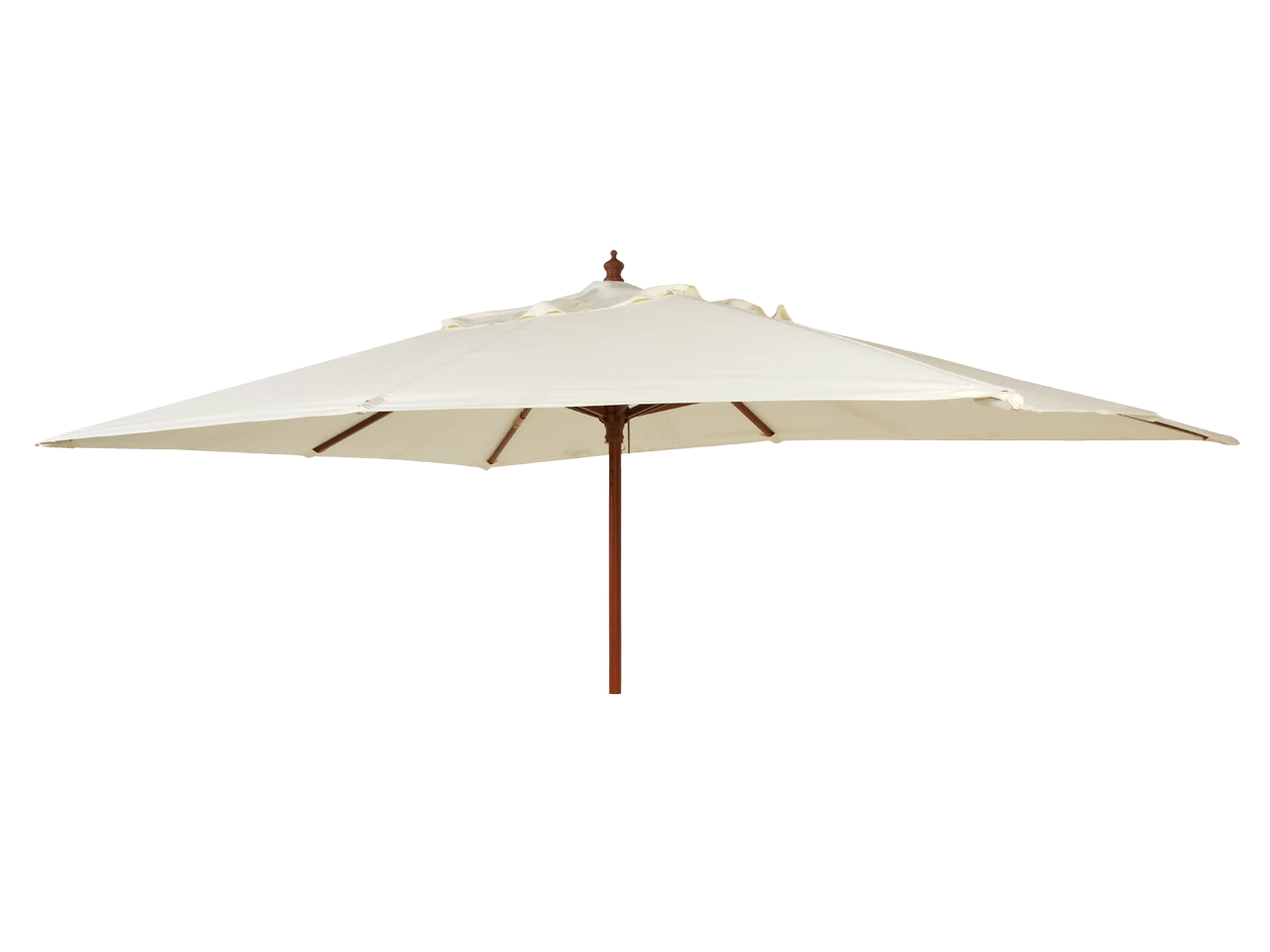 Alexander Rose Square Luxury Hardwood Parasol in Ecru