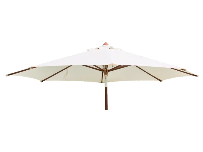 Alexander Rose Round Luxury Hardwood Parasol in Ecru