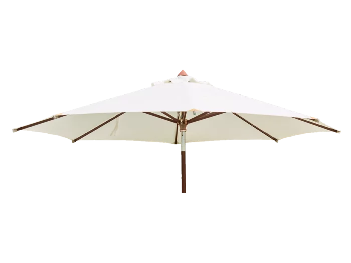 Alexander Rose Round Luxury Hardwood Parasol in Ecru