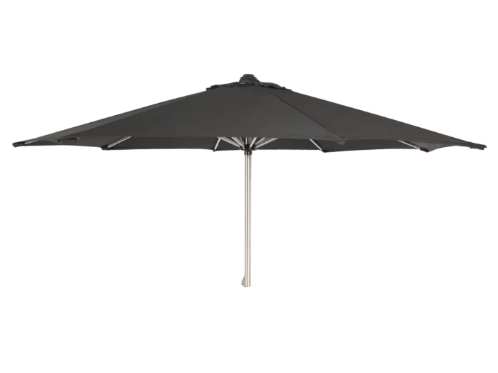 Alexander Rose Round Aluminium Parasol with Pulley in Charcoal