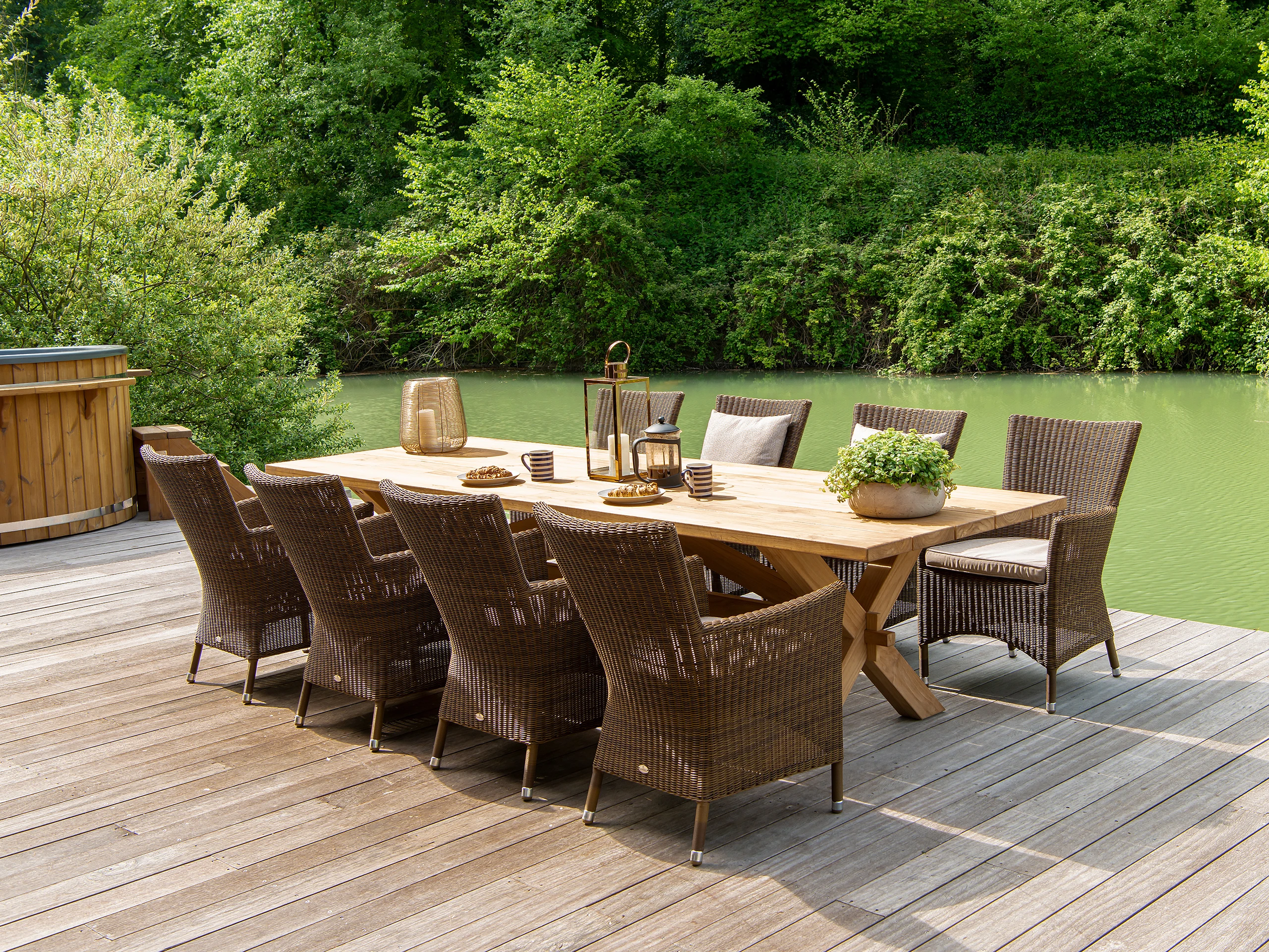 Teak Plank Table 3.0m Alexander Rose