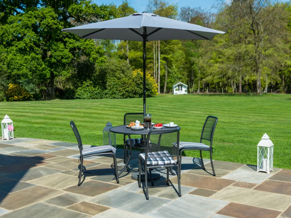 Alexander Rose Portofino Dining Set Quality Metal Garden Furniture