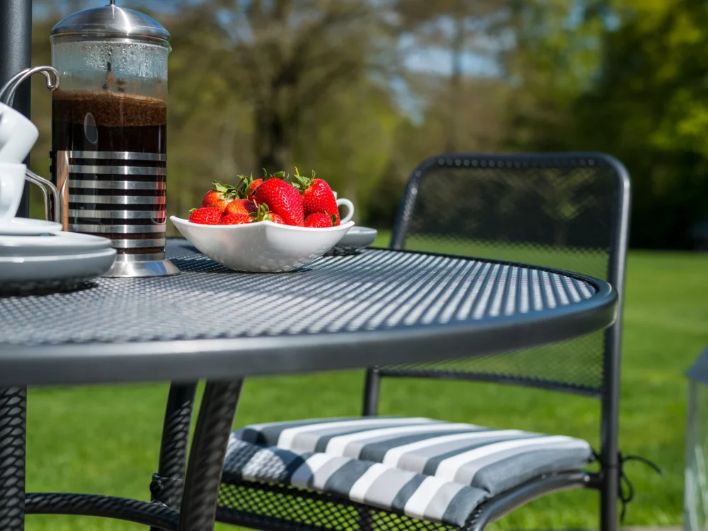 Alexander Rose Portofino Bistro Set Quality Metal Garden Furniture