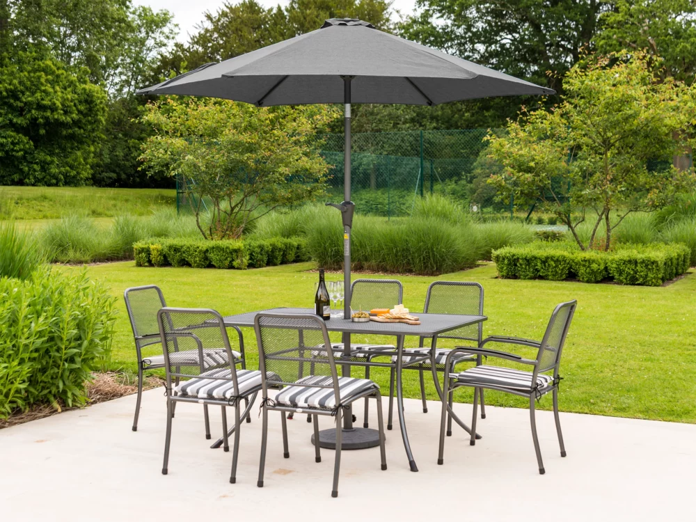 Alexander Rose Portofino Dining Set Quality Metal Garden Furniture