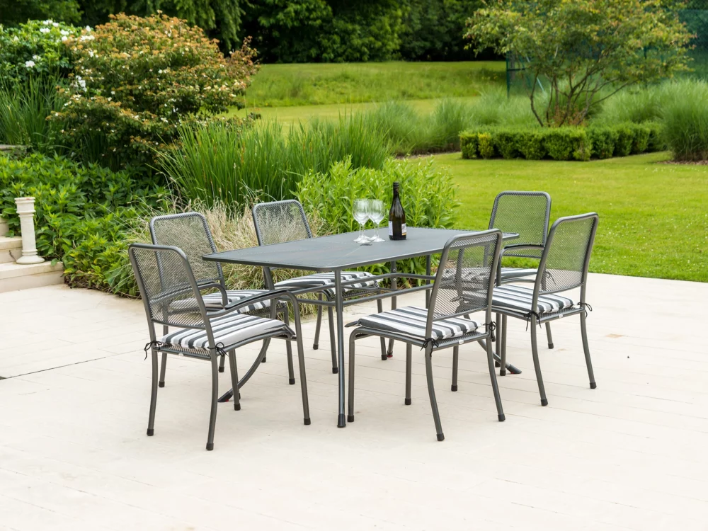 Alexander Rose Portofino Dining Set Quality Metal Garden Furniture