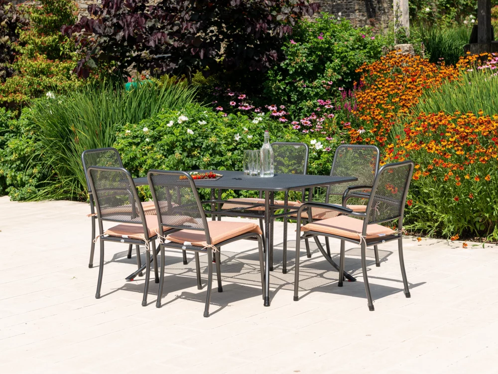 Alexander Rose Portofino Dining Set Quality Metal Garden Furniture