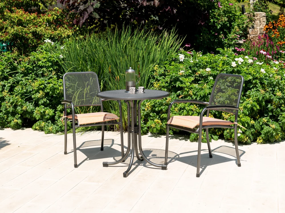Alexander Rose Portofino Bistro Set Quality Metal Garden Furniture