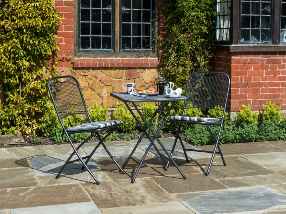 Alexander Rose Portofino Tea for Two Set Quality Metal Garden Furniture