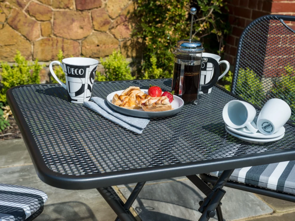 Alexander Rose Portofino Tea for Two Set Quality Metal Garden Furniture