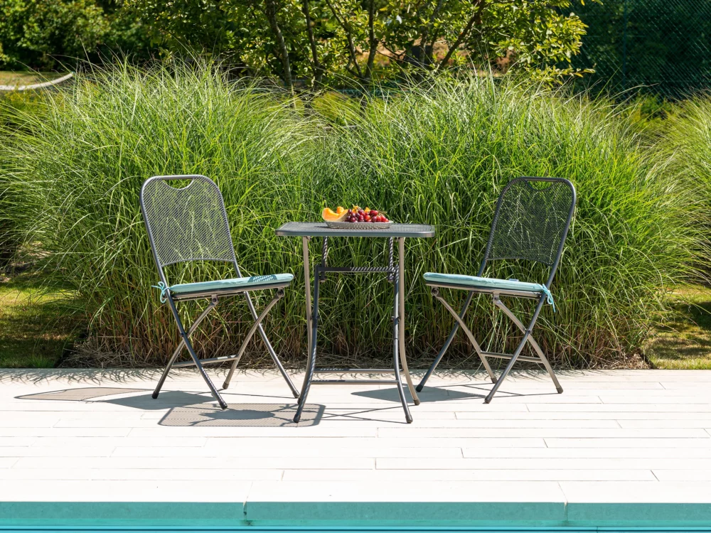 Alexander Rose Portofino Tea for Two Set Quality Metal Garden Furniture