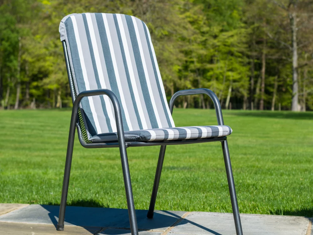 Alexander Rose Portofino Highback Stacking Armchair Quality Metal Garden Furniture