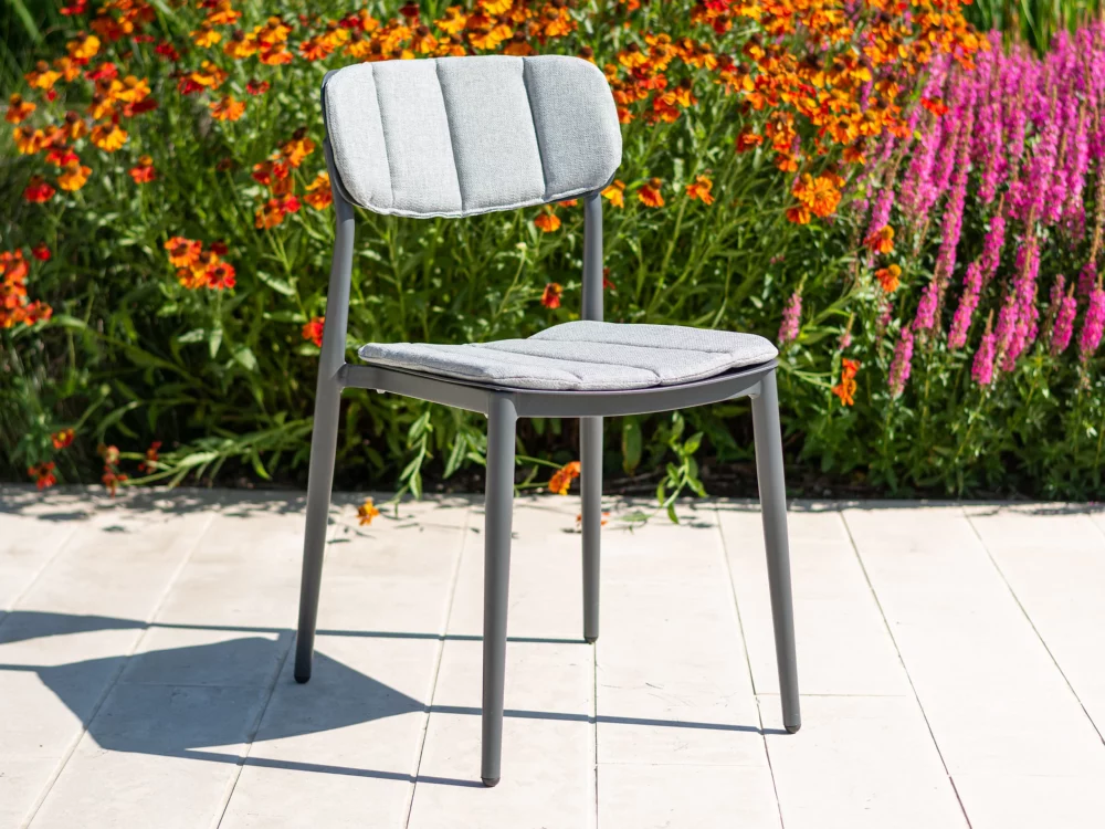 Alexander Rose Rimini Stacking Side Chair Luxury Aluminium Garden Furniture