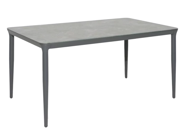 Alexander Rose Rimini Rectangular Table Grey Aluminium