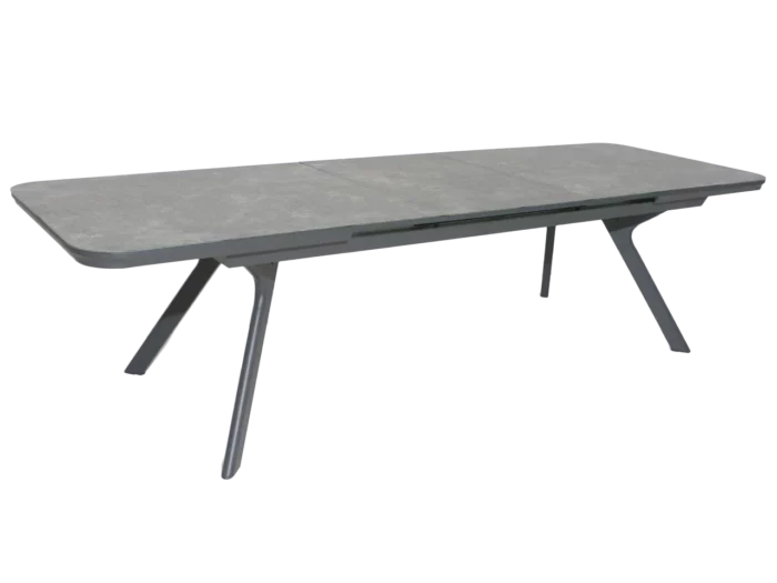 Alexander Rose Rimini Extending Table Grey Aluminium