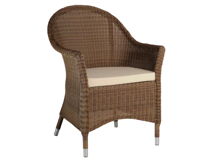 Alexander Rose San Marino Round Top Armchair Brown Rattan