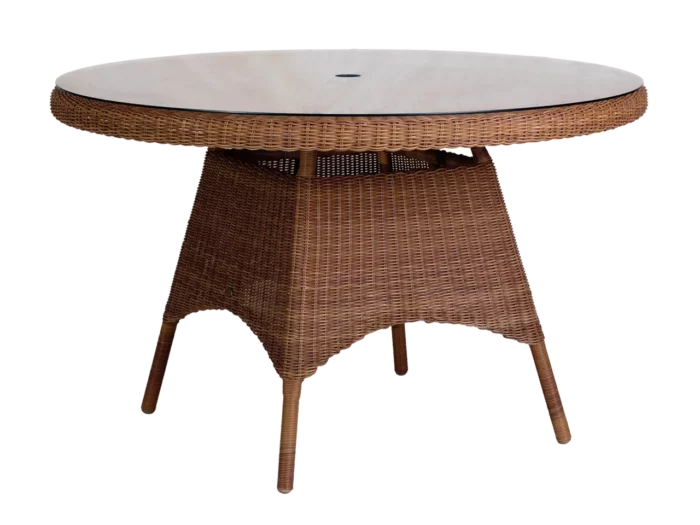 Alexander Rose San Marino Round 1.2m Table Brown Rattan