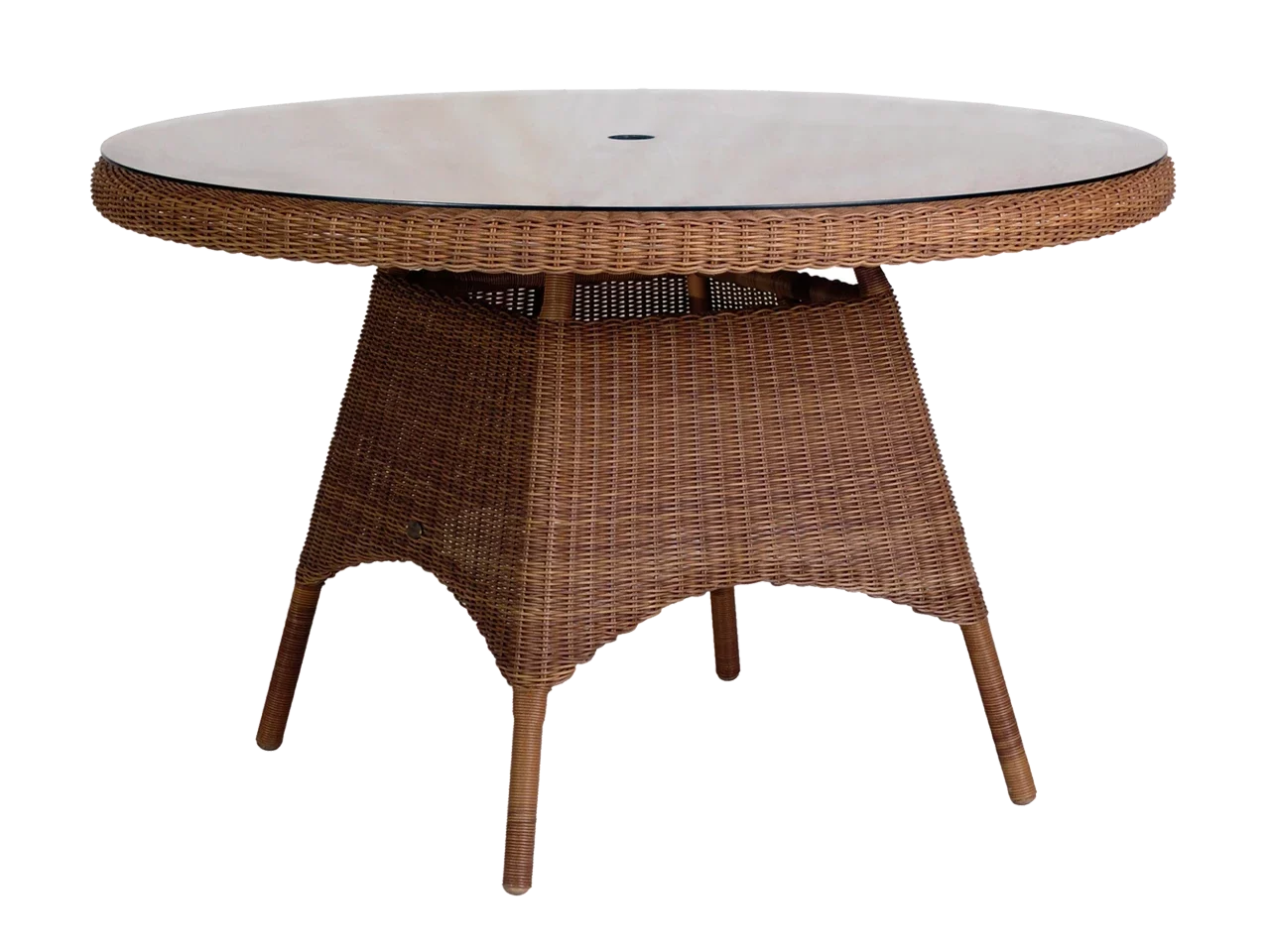 Alexander Rose San Marino Round 1.2m Table Brown Rattan