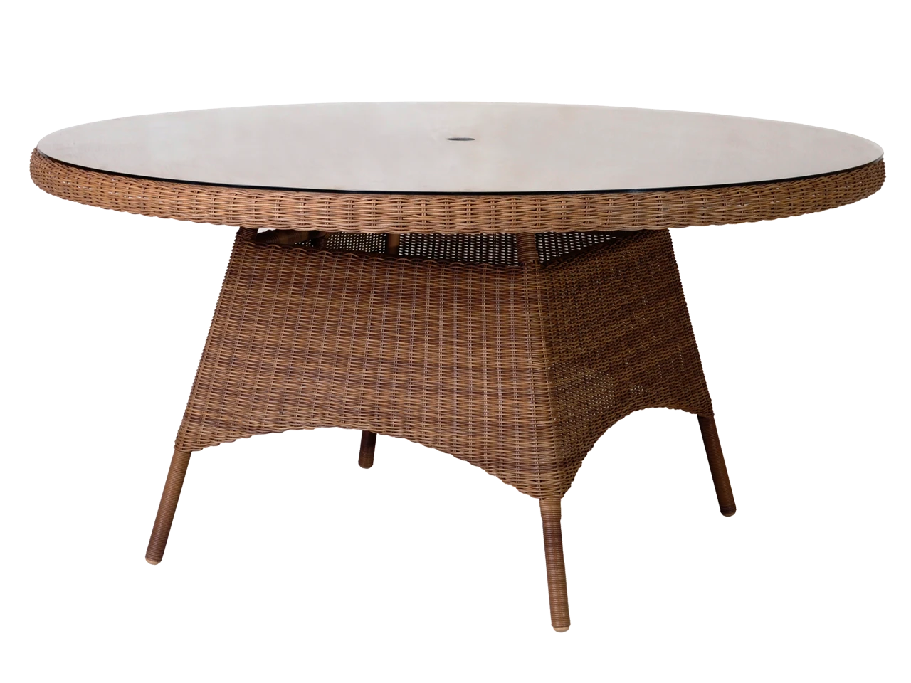 Alexander Rose San Marino Round 1.5m Table Brown Rattan