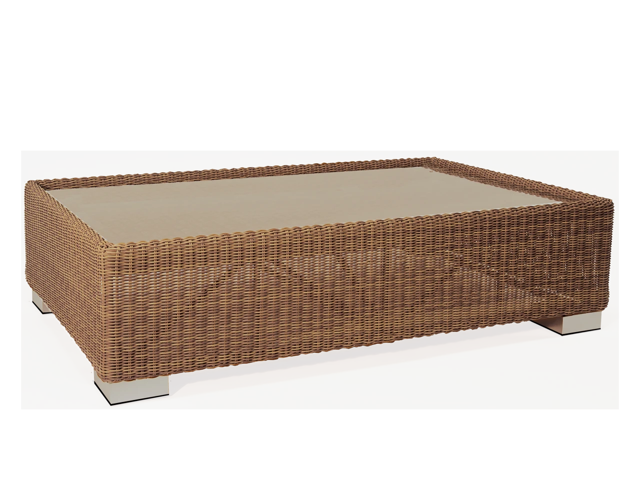 Alexander Rose San Marino Coffee Table Brown Rattan