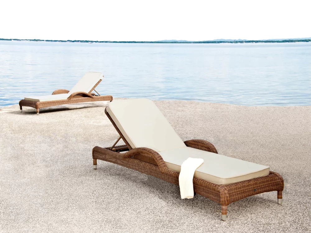 Alexander Rose San Marino Adjustable Sunbed Luxury Rattan Outdoor Furniture