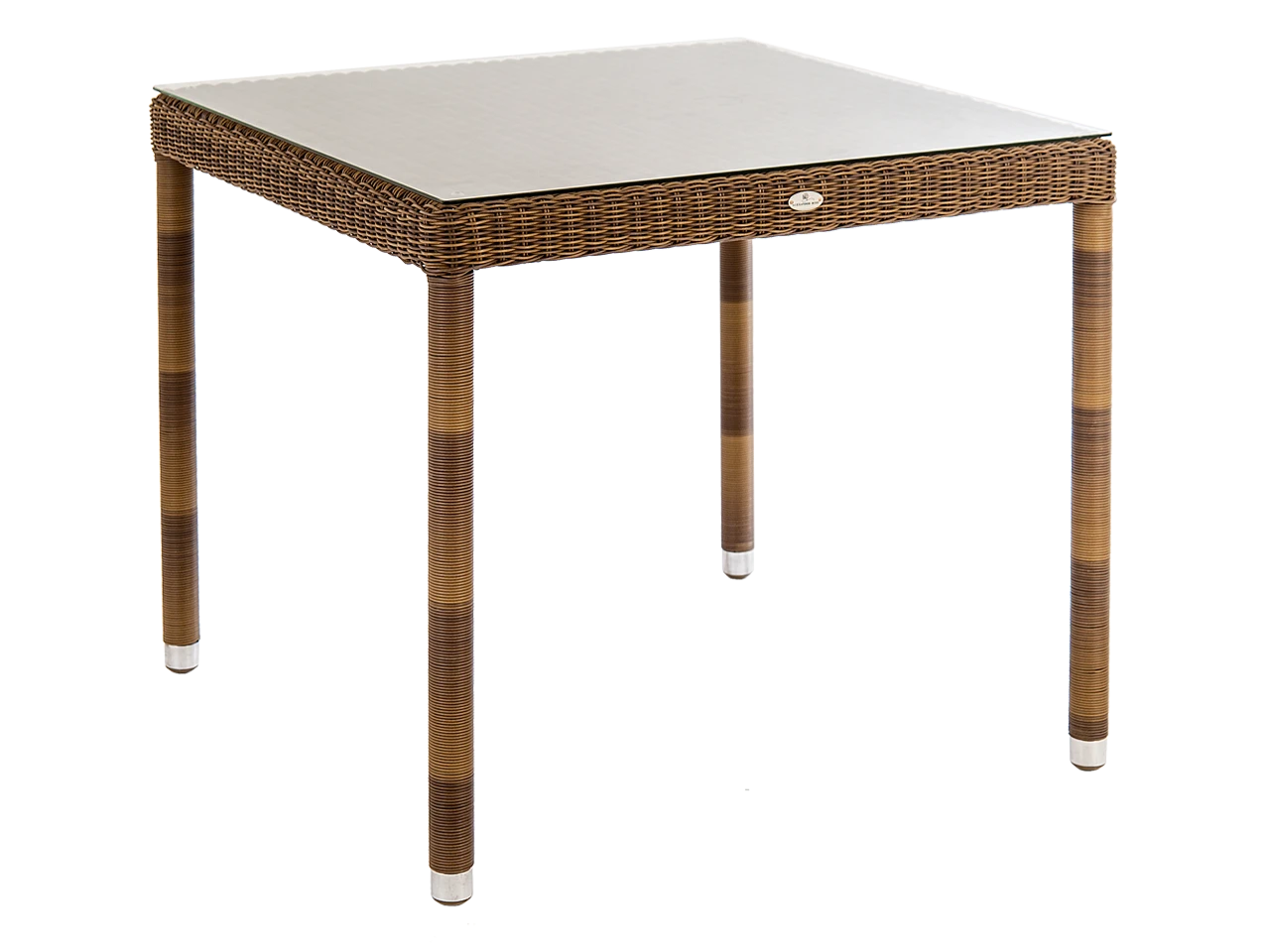 Alexander Rose San Marino Square Brown Rattan Table 0.8m x 0.8m