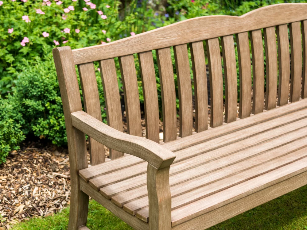 Alexander Rose Sherwood Chestnut Acacia Cuckfield Bench 4ft High Quality Hardwood Bench