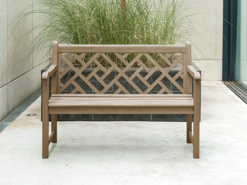 Alexander Rose Sherwood Chestnut Acacia Chorus Bench 4ft High Quality Hardwood Bench