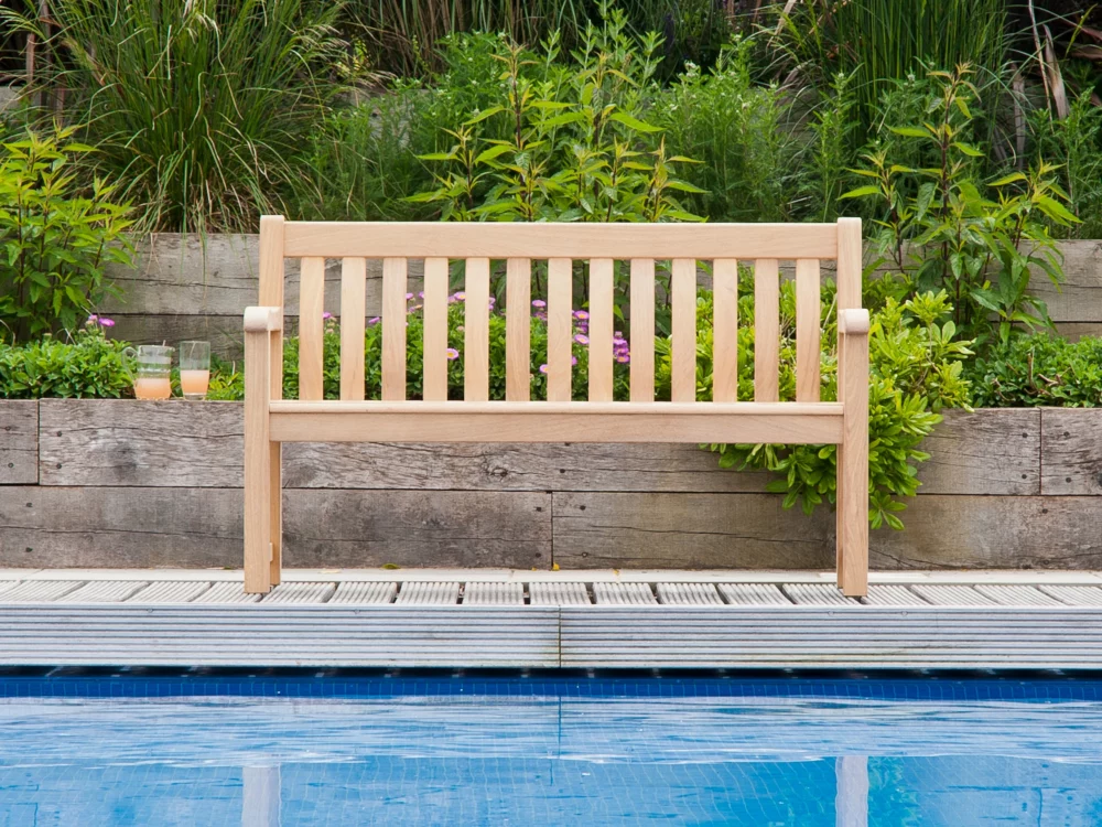 Alexander Rose St George 5ft Roble Bench High Quality Hardwood Bench