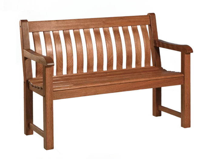 Alexander Rose St George Oiled Mahogany Bench 4ft