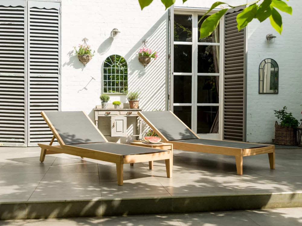 Alexander Rose Tivoli Roble Sling Sunbed High Quality Garden Furniture