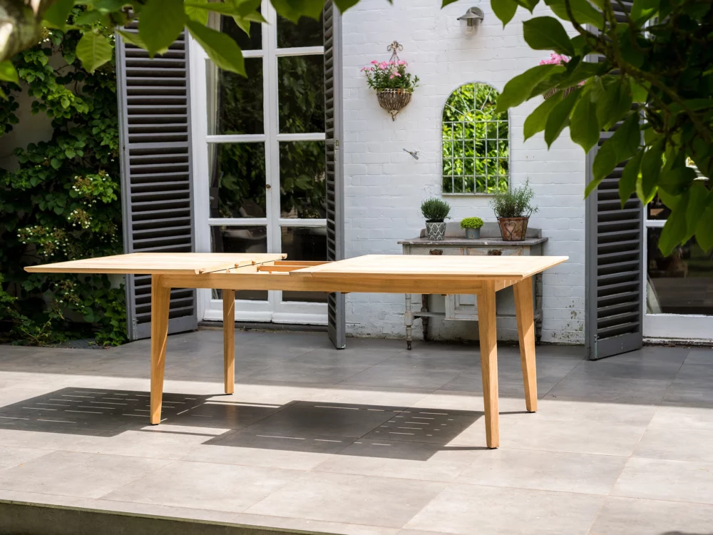 Alexander Rose Tivoli Roble Extending Table High Quality Hardwood Garden Furniture