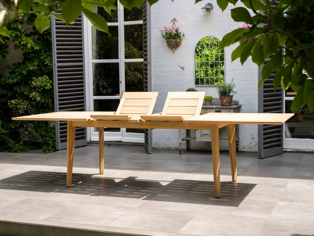 Alexander Rose Tivoli Roble Extending Table High Quality Hardwood Garden Furniture